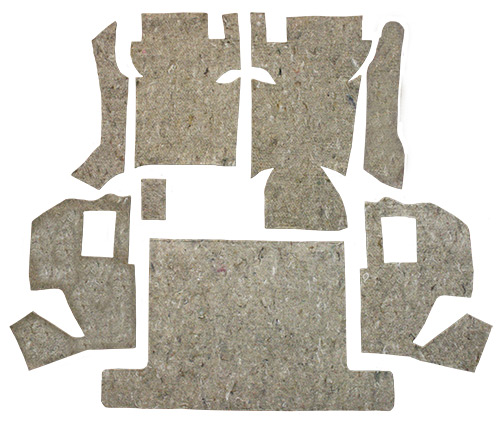 1968-1977 Corvette (C3) Carpet Replacement - Jute - Pad Kit | Fits: Complete