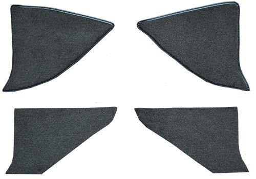 1975-1986 Chevy K5 Blazer (Squarebody) Carpet Replacement - Cutpile - Kick Panel | Fits: Inserts with Cardboard