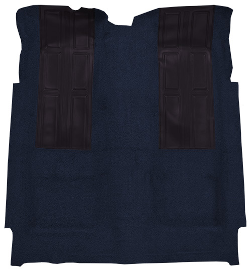 1972-1973 Ford Torino Carpet Replacement - Loop - Complete | Fits: 2DR, Auto, GT with 2 Dark Blue Inserts