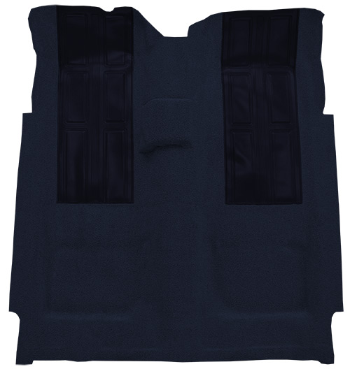 1972-1973 Ford Torino Carpet Replacement - Loop - Complete | Fits: 2DR, 4spd, GT with 2 Dark Blue Inserts