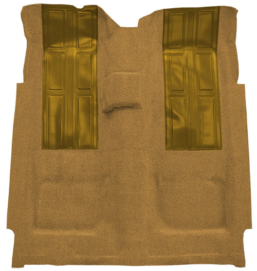 1973 Ford Torino Carpet Replacement - Loop - Complete | Fits: 2DR, 4spd, GT with 2 Ivy Gold Inserts