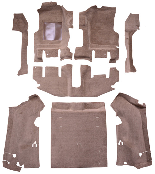 1997-2002 Jeep Wrangler (TJ) Carpet Replacement - Cutpile - Complete | Fits: Long Console, with Rocker Panels, Complete