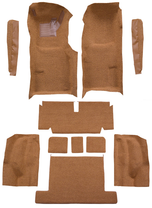 1971-1975 Corvette (C3) Carpet Replacement - Cutpile - Complete | Fits: Coupe, Auto, Complete with Pad