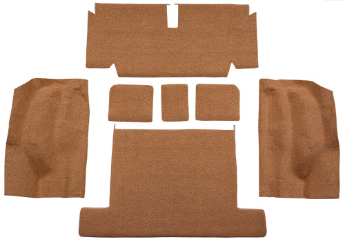 1971-1975 Corvette (C3) Carpet Replacement - Cutpile - Rear Area | Fits: Coupe, Rear without Pad