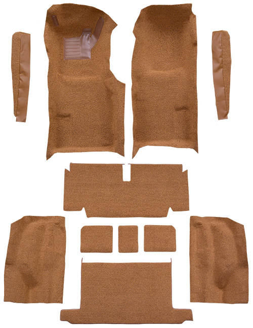 1971-1972 Corvette (C3) Carpet Replacement - Cutpile - Complete | Fits: Convertible, Auto, Complete with Pad