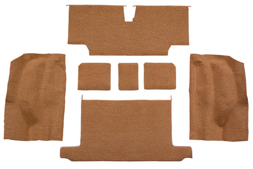 1973-1975 Corvette (C3) Carpet Replacement - Cutpile - Rear Area | Fits: Convertible, Rear with Pad