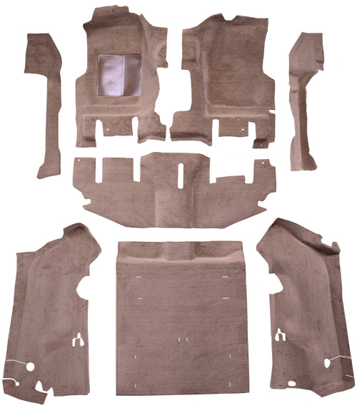 1997-2002 Jeep Wrangler (TJ) Carpet Replacement - Cutpile - Complete | Fits: Short Console, with Rocker Panels, Complete