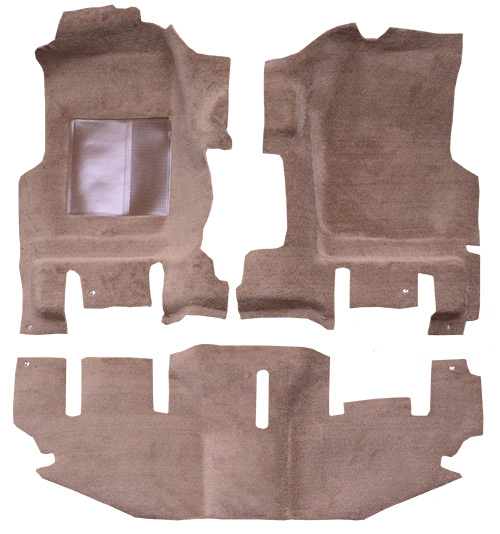 1997-2006 Jeep Wrangler (TJ) Carpet Replacement - Cutpile - Passenger Area | Fits: Short Console, Will not fit the Unlimited