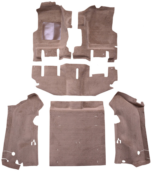 1997-2002 Jeep Wrangler (TJ) Carpet Replacement - Cutpile - Complete | Fits: Short Console, w/o Rocker Panels, Complete, Will not fit the Unlimited