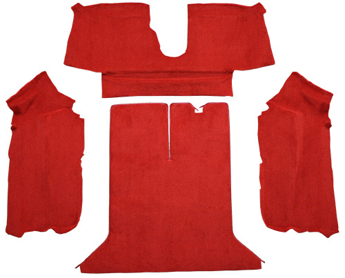 1992-1993 Corvette (C4) Carpet Replacement - Cutpile - Rear Area | Fits: Coupe, with 1 Door Latch, Rear