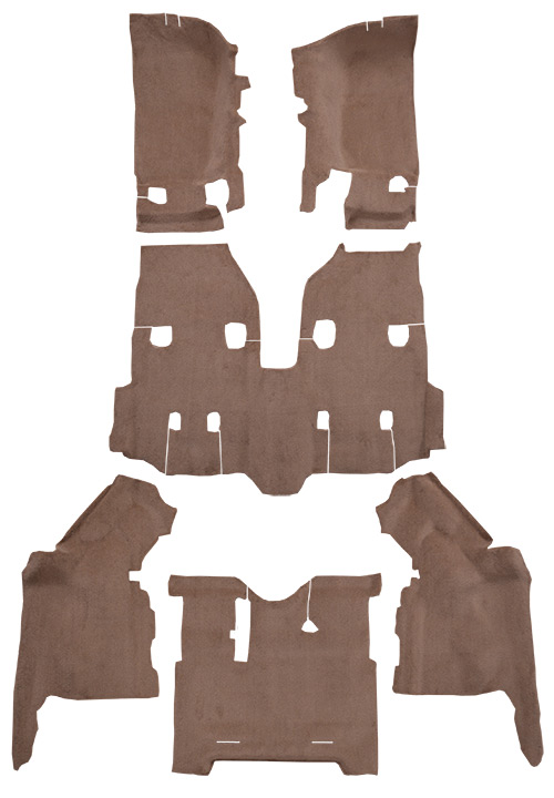 2011-2018 Jeep Wrangler (JK) Carpet Replacement - Cutpile - Complete | Fits: 4DR, Unlimited Complete, Fits version