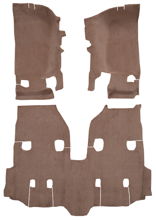 2011-2018 Jeep Wrangler (JK) Carpet Replacement - Cutpile - Passenger Area | Fits: 4DR, Unlimited, Fits version