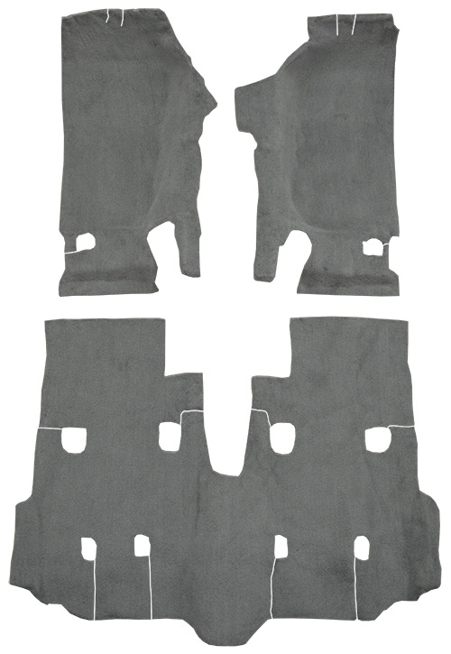 2007-2010 Jeep Wrangler (JK) Carpet Replacement - Cutpile - Passenger Area | Fits: 4DR, Unlimited