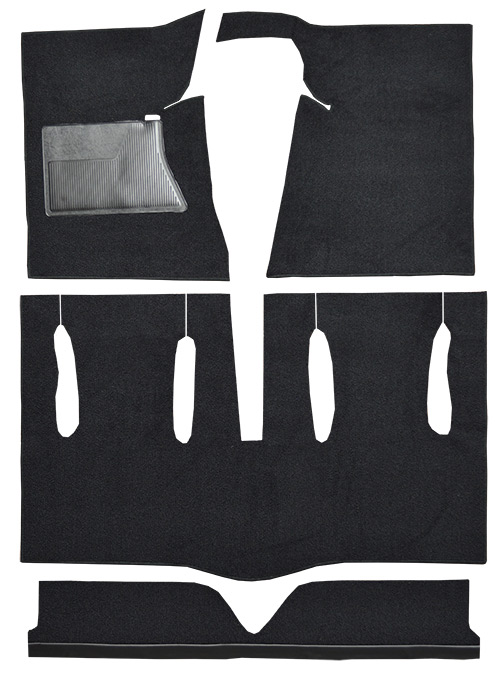 1963 Mercury Meteor S-33 Carpet Replacement - Loop - Complete | Fits: 2DR, Hardtop, Bucket Seat, with Console