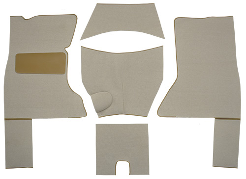 1953-1955 Corvette (C1) Carpet Replacement - Loop - Complete | Fits: Complete Foam