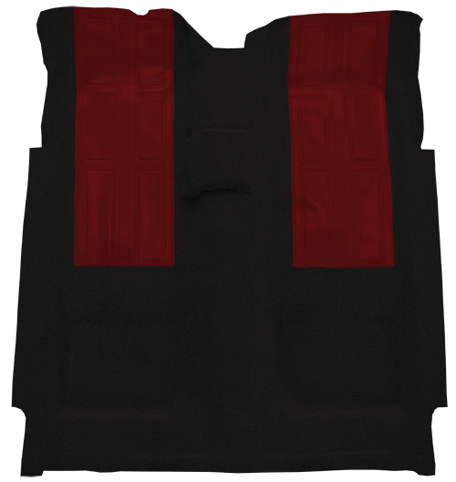 1972-1973 Mercury Montego GT Carpet Replacement - Loop - Complete | Fits: 4spd, with 2 Red Inserts