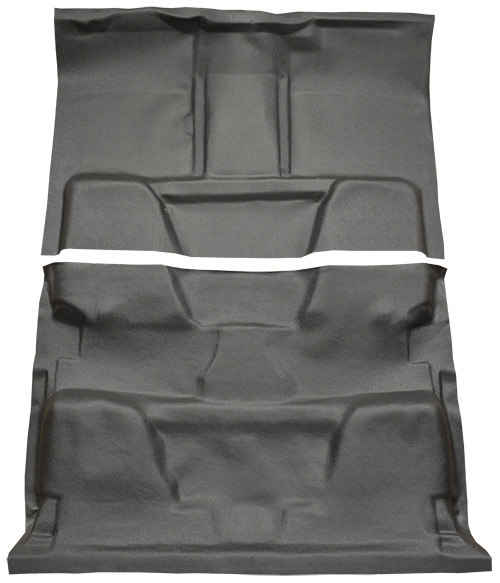1975-1980 Chevy C20 (Squarebody) Carpet Replacement - Vinyl - Complete | Fits: Crew Cab, 2WD, Auto, 3spd, Column Shift