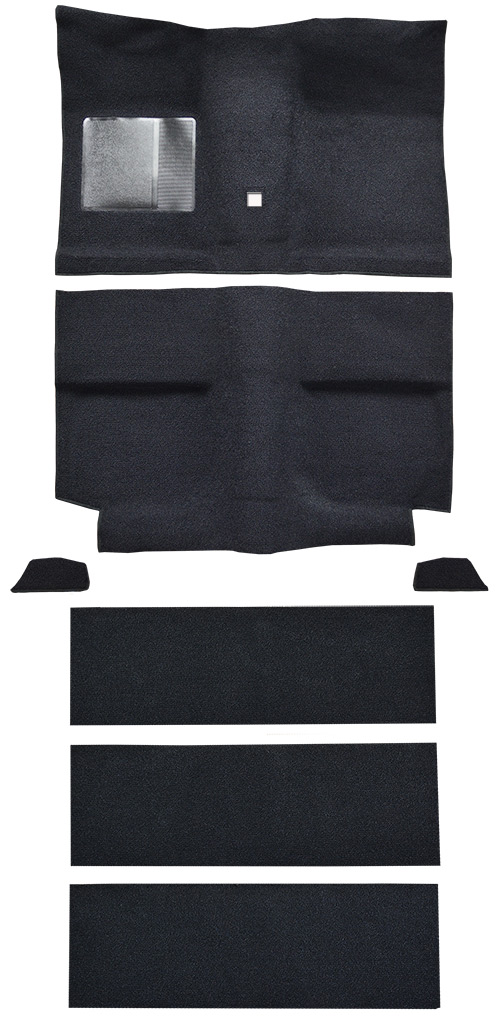 1964 Ford Mustang Carpet Replacement - Loop - Complete | Fits: Fastback, with Folddowns with Shifter Hole