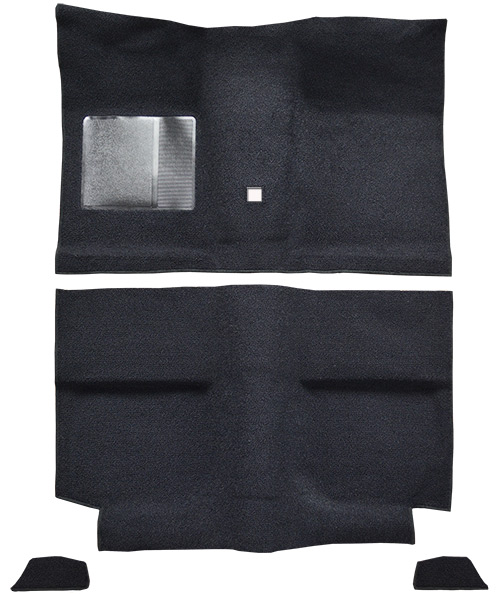 1964 Ford Mustang Carpet Replacement - Nylon - Passenger Area | Fits: Fastback, without Folddowns with Shifter Hole