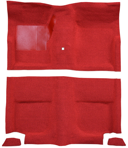 1965-1968 Ford Mustang Carpet Replacement - Loop - Passenger Area | Fits: Fastback, without Folddowns with Shifter Hole