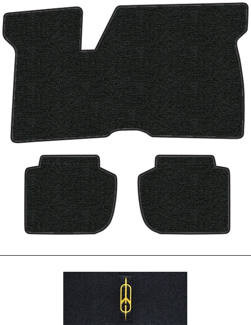 1971-1973 Oldsmobile Toronado Floor Mats (Logos Available) - 3pc - Loop | Fits: 1pc Frt & 2pc Rrs