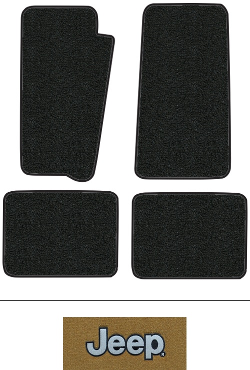 1993-1995 Jeep Grand Cherokee (ZJ) Floor Mats (Logos Available) - 4pc - Cutpile