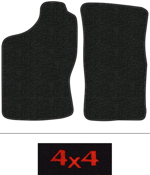 1989-1994 Nissan D21 Floor Mats (Logos Available) - 2pc - Cutpile