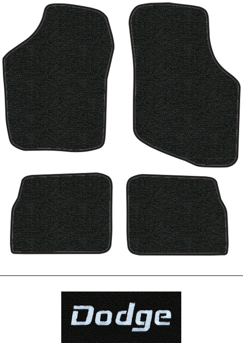 1989-1991 Dodge Colt Floor Mats (Logos Available) - 4pc - Cutpile