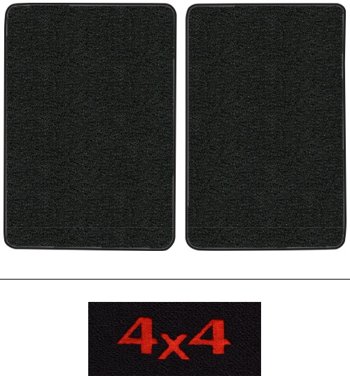 1988-1999 GMC C1500 (OBS) Floor Mats (Logos Available) - 2pc - Cutpile | Fits: Ext Cab