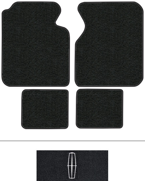 1995-1997 Lincoln Continental Floor Mats (Logos Available) - 4pc - Cutpile