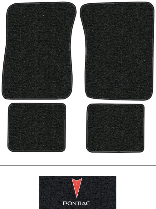 1987-1991 Pontiac Bonneville Floor Mats (Logos Available) - 4pc - Cutpile