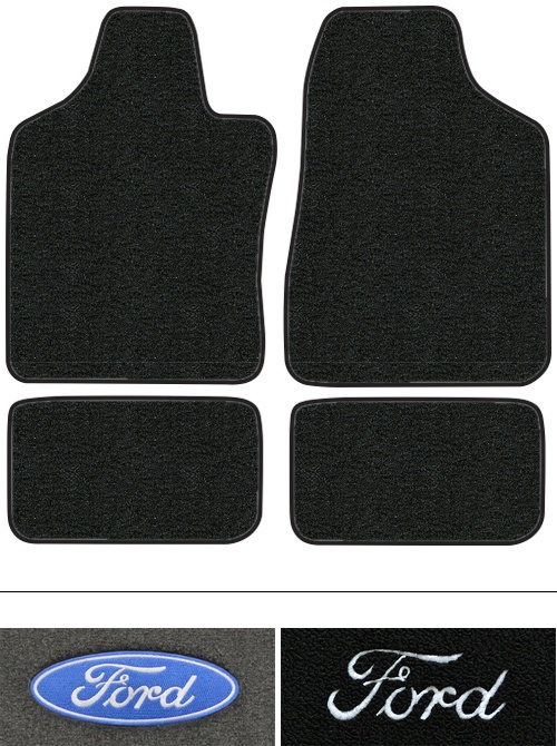1997-2002 Ford Escort Floor Mats (Logos Available) - 4pc - Cutpile