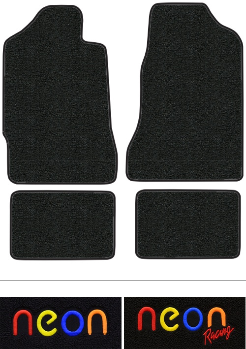 1995-1999 Dodge Neon Floor Mats (Logos Available) - 4pc - Cutpile