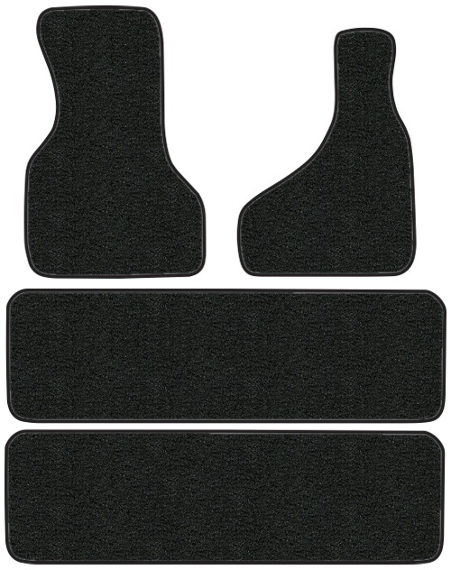 1985-2000 GMC Safari Floor Mats (Logos Available) - 4pc - Cutpile | Fits: 2pc Frts & 2pc Rr Runners