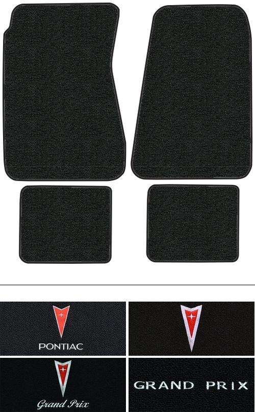 1969-1972 Pontiac Grand Prix Floor Mats (Logos Available) - 4pc - Loop