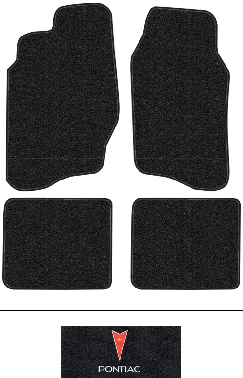 1995-2005 Pontiac Sunfire Floor Mats (Logos Available) - 4pc - Cutpile | Fits: 2DR, 4DR