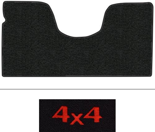 1967-1972 GMC C15/C1500 Pickup (Action Line) Floor Mats (Logos Available) - 1pc - Loop | Fits: 2WD, Auto, 3spd, No Shifter, Will not fit vehicle with floor mounted excelerator