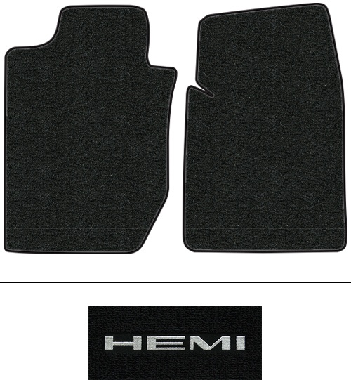 1998-2003 Dodge Durango Floor Mats (Logos Available) - 2pc Front - Cutpile