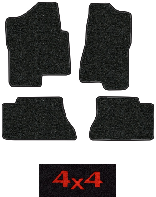 1999-2006 GMC Sierra 1500 (GMT800) Floor Mats (Logos Available) - 4pc - Cutpile | Fits: Crew Cab