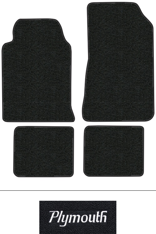1984-1986 Plymouth Conquest Floor Mats (Logos Available) - 4pc - Cutpile