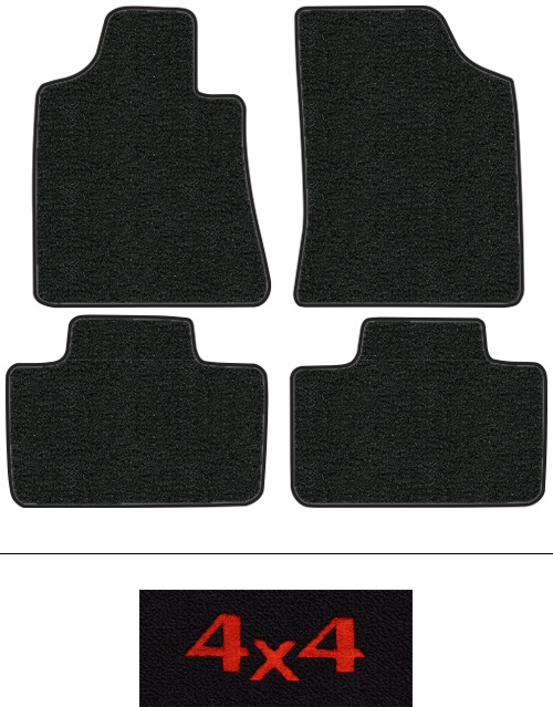 2001-2007 Toyota Sequoia Floor Mats (Logos Available) - 4pc - Cutpile