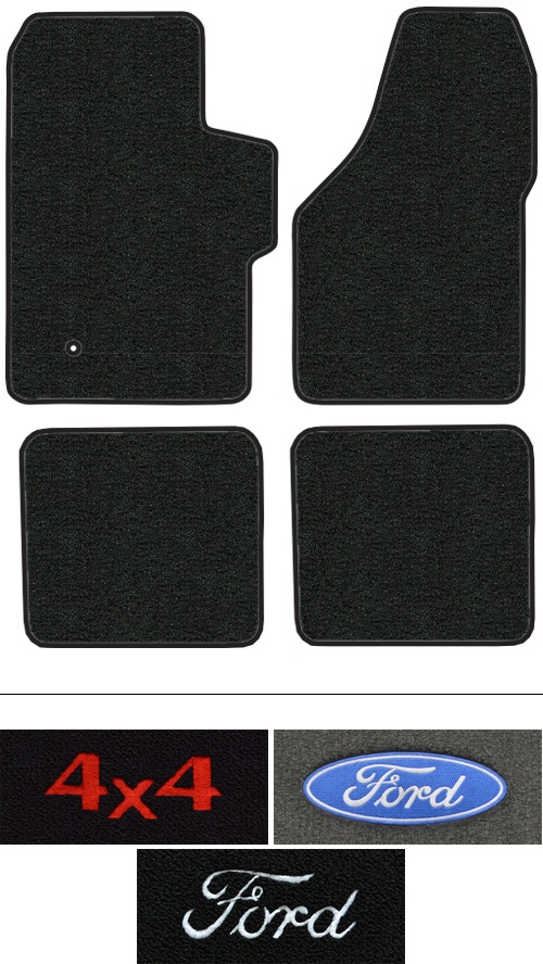 1999-2007 Ford F-250 Super Duty Floor Mats (Logos Available) - 4pc - Cutpile | Fits: Super Cab