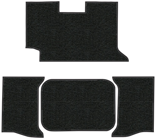 1962-1964 Chevy Impala Trunk Mat (Logos Available) - Loop | Fits: 2DR, Convertible, in Carpet with Pad