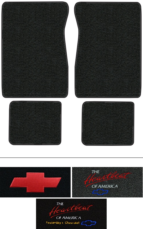 1971-1973 Chevy Blazer Floor Mats (Logos Available) - 4pc - Loop