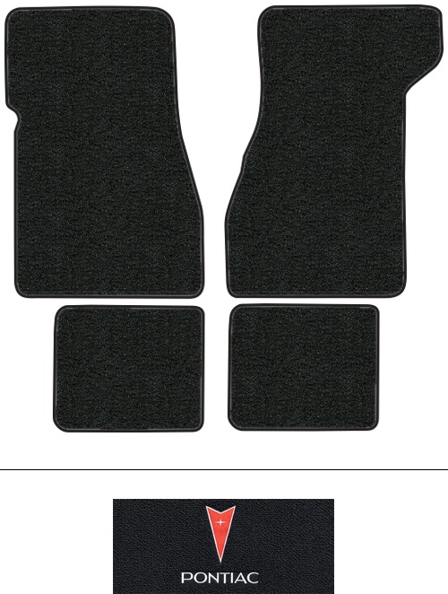 1973 Pontiac Grand Prix Floor Mats (Logos Available) - 4pc - Loop