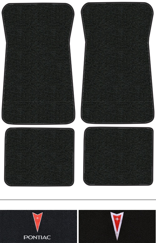 1971-1973 Pontiac Grandville Floor Mats (Logos Available) - 4pc - Loop