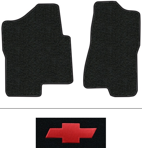 2001-2006 Chevy Silverado 3500 (GMT800) Floor Mats (Logos Available) - 2pc - Cutpile | Fits: Reg Cab