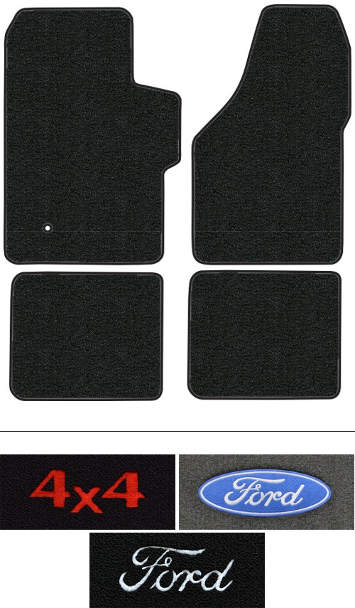 1999-2007 Ford F-550 Super Duty Floor Mats (Logos Available) - 4pc - Cutpile | Fits: Crew Cab