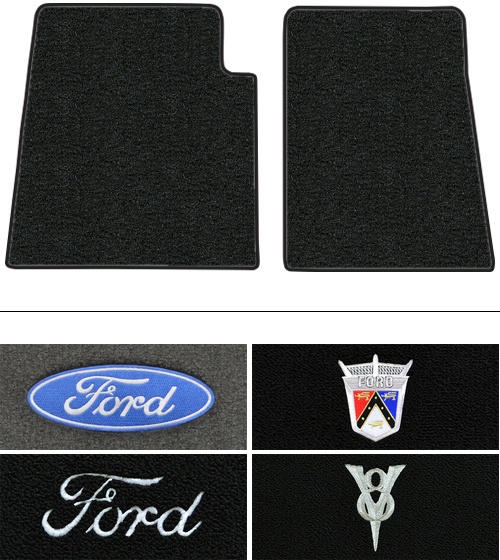 1948-1952 Ford F3 Floor Mats (Logos Available) - 2pc - Loop