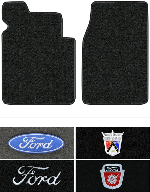 1953-1956 Ford F-350 Floor Mats (Logos Available) - 2pc - Loop